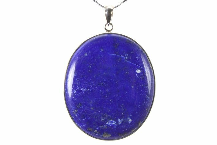 Polished Lapis Lazuli Pendant (Necklace) - Sterling Silver #321487